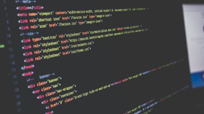 Stock photo of HTML code